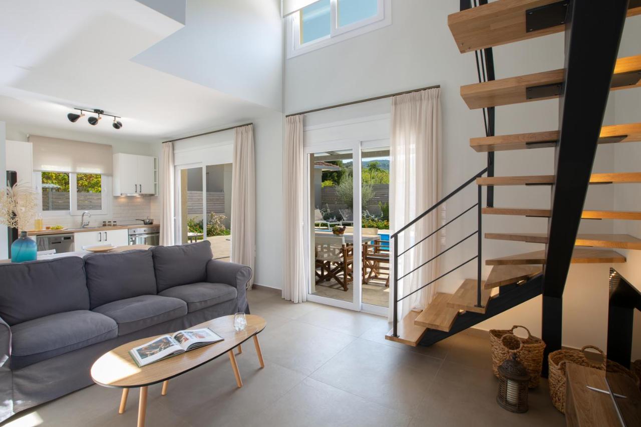 Grappolo Lefkada Villas - Vilana Ideal For Families And Small Groups Apolpaina Exteriör bild